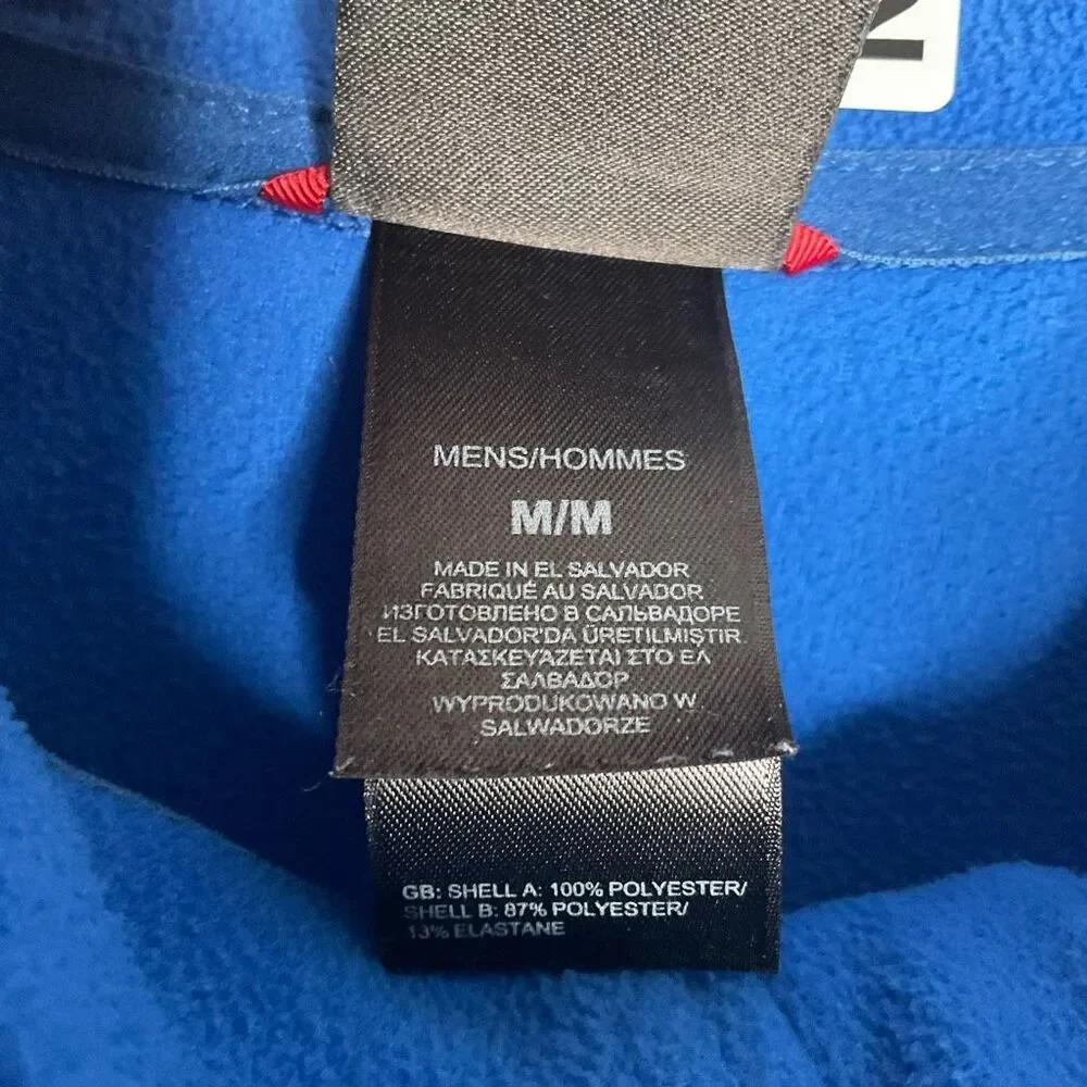 The North Face Fleece Quarter Zip Pullover Mens M Blue‎ Lightweight Sweater